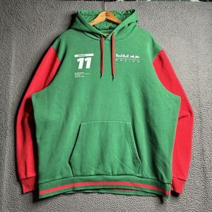 Red Bull Racing Sergio Perez 11 Hoodie Sweatshirt Men's Size XXL 2XL Green